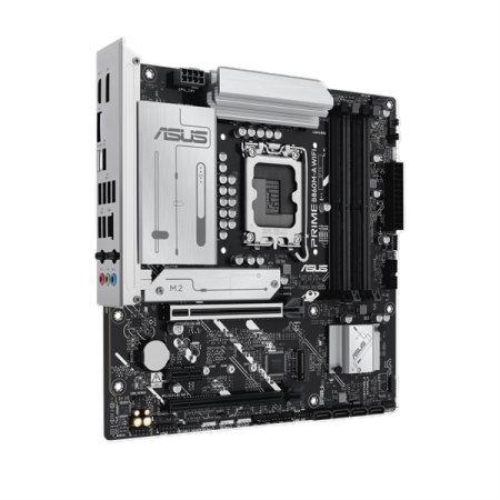 Фото ASUS PRIME B860M-A WIFI, LGA1851, B860, 4*DDR5, 4*SATA, 2*M.2, 2*USB 3.2, 4*USB 2.0, Type-C, 2*PCIx16, 1*PCIx1, 2*DP+HDMI, mATX; 90MB1JY0-M0EAY0