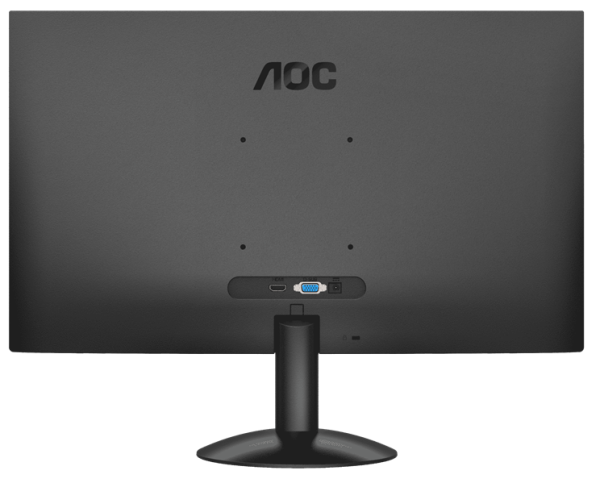 Фото 23,8" AOC 1920x1080 WLED 16:9 IPS 300cd, 1500:1, 20M:1, 4ms, 178°/178°, VGA, HDMI, 120Hz, Tilt, VESA, External, Black, 3y