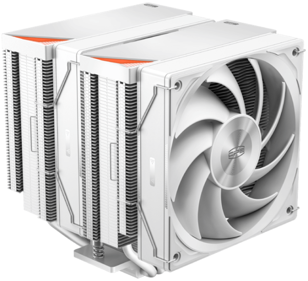 PCCooler RZ620 WH, 2x120mm FAN, 6 HEAT PIPES, 4-PIN PWM, 500-2200 RPM, 32 DBA, FDB BEARING, LGA 1851/1700/1200/115X, AMD AM5/AM4