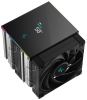 Фото DEEPCOOL AK620 DIGITAL SE LGA20XX/1700/1200/115X/AM5/AM4 (9шт/кор, TDP 260W, PWM, DUAL Fan 120mm, 6 тепл. трубок, ARGB, черный) RET (R-AK620-BKADMN-GJD)