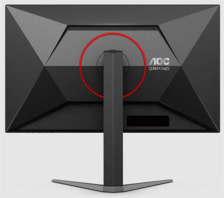 Фото 27" AOC Gaming 2560x1440 WLED 16:9 IPS 450cd, 1000:1, 80M:1, 1ms, 178°/178°, HDMI, DP, 200Hz, Tilt, Height, Swivel, Pivot, VESA, Internal, Black/Red, 3y