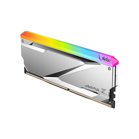 Фото Netac Z RGB 32GB (2x16GB) DDR5-7200 (PC5-57600) C34 34-45-45-115 1.4V XMP Dual DIMM Kit Silver