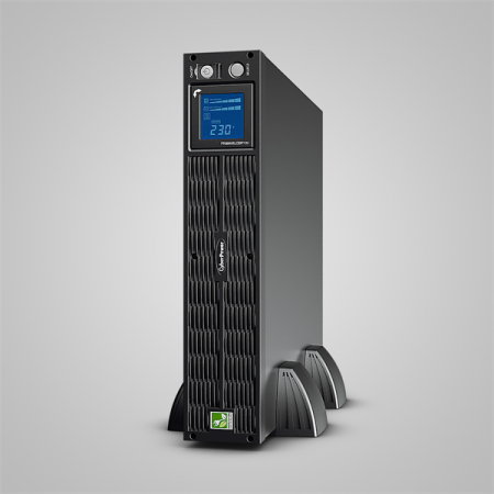 Фото CyberPower PR3000ELCDRT2U Line-Interactive 3000VA/2700W USB/RS-232/Dry/EPO/SNMPslot/RJ11/45/EBM (9 IEC С13, 1 IEC C19) EOL