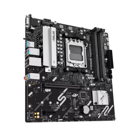 Фото ASUS PRIME A620AM-A-CSM, AM5, A620A, 4*DDR5, 4*SATA, 2*M.2, 2*USB 3.2, 4*USB 2.0, 1*PCIx16, 1*PCIx1, DP+VGA+HDMI, mATX;