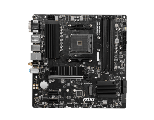 Фото MSI B550M PRO-VDH WIFI AM4,4DDR4,1PCI-Ex16, 2PCI-Ex1, 2M.2, 4SATA3,7USB3.2 Gen1