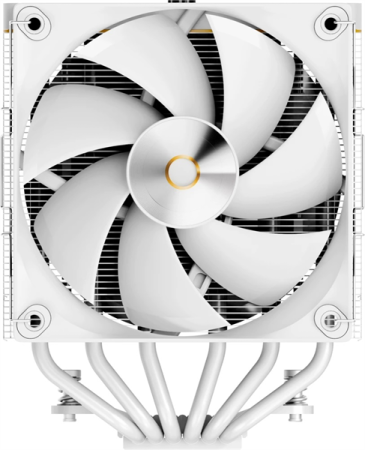 Фото Ocypus Iota A62 WH, 2x120mm FAN, Display Panel, 6 HEAT PIPES, 4-PIN PWM, 500-2000 RPM, 29DBA, FDB, LGA115X/1200/1700/18XX, AM4/AM5
