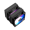 Фото Ocypus Delta A62 BK ARGB, 2x120mm ARGB FAN, Top Panel, 6 HEAT PIPES, 4-PIN PWM, 500-2000 RPM, 29DBA, HYDRO BEARING, LGA115X/1200/1700/18XX, AM4/AM5