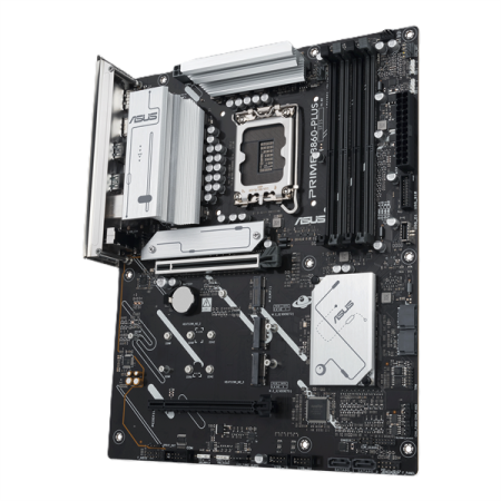 Фото ASUS PRIME B860-PLUS-CSM, LGA1851, B860, 4*DDR5, 4*SATA, 2*M.2, 3*USB 3.2, 4*USB 2.0, Type-C, 5*PCIx16, DP+HDMI, ATX; 90MB1KA0-M0EAYC