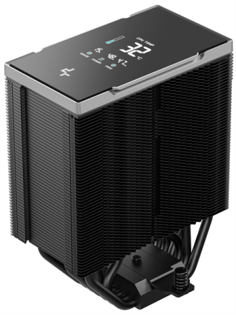 Фото DEEPCOOL AK700 DIGITAL NYX LGA1851/1700/1200/115X/AM5/AM4 (9шт/кор, TDP 260W, PWM, Fan 120mm, 7 тепл. трубок, Copper Base, черный) RET (R-AK700-BKNNMN-GJD-1)