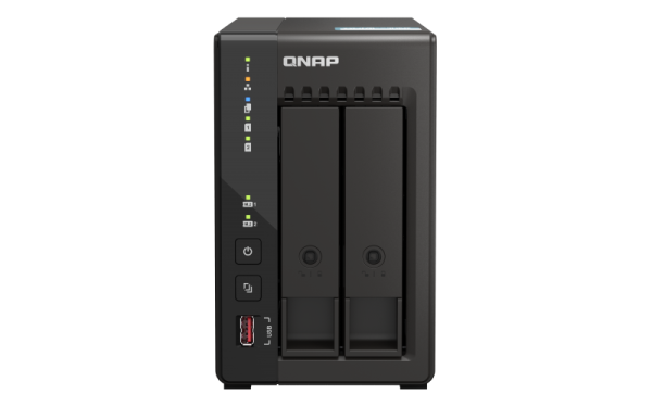 Фото QNAP SMB QC 2.0GHzCPU/8gb(16)/2 bay SATA (3.5" or 2.5")/2xM.2/2x2.5 GbE/2xHDMI/iSCSI/1xPS/3YW TS-253E-8G-EU-QL