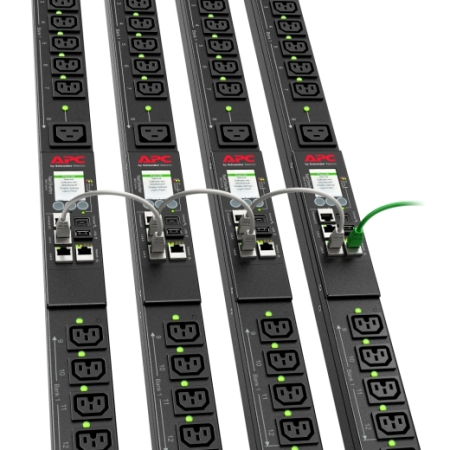 Фото APC Rack PDU 9000 Switched, ZeroU, 16A, 230V, (21) C13 & (3) C19, IEC309 Cord