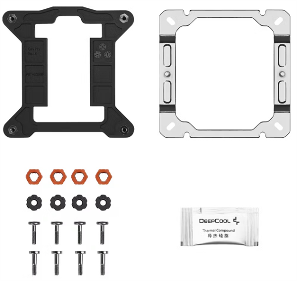 Фото DEEPCOOL AG400 G2 ARGB LGA1851/1700/AM5/AM4 (18шт/кор, TDP 230W, PWM, ARGB Fan 120mm, 4 тепл. трубки, черный) RET (R-AG400-BKAMMG2-G)