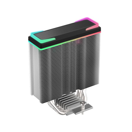 Фото Ocypus Delta A40 SE BK Dual Fan ARGB, 2x120mm ARGB FAN, Top ARGB Panel, 4 HEAT PIPES, 4-PIN PWM, 800-1800 RPM, 31DBA, HYDRO BEARING, LGA115X/1200/1700/18XX, AM4/AM5