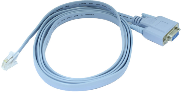 OSNOVO Console-RJ45-DB9F Консольный кабель для подключения сетевого оборудования к компьютеру по стандарту RS-232. Разъемы: 1 x Rj45; 1 x DB9 (female). Длина 1,2м.