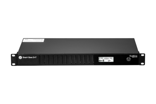 Фото Systeme Electric Smart-Save SMT, 750VA/450W, RM 1U, Line-Interactive, LCD, Out: 230V 4xC13, SNMP Intelligent Slot, USB, RS-232