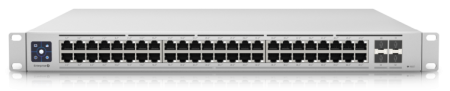Фото Ubiquiti Switch Enterprise 48 PoE Layer 3, PoE switch with (48) 2.5GbE, 802.3at PoE+ RJ45 ports and (4) 10G SFP+ ports.
