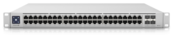 Фото Ubiquiti Switch Enterprise 48 PoE Layer 3, PoE switch with (48) 2.5GbE, 802.3at PoE+ RJ45 ports and (4) 10G SFP+ ports.