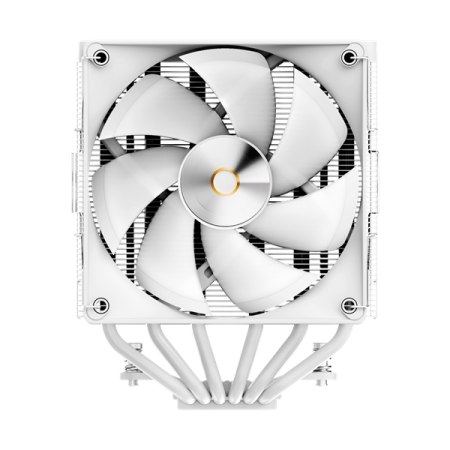 Фото Ocypus Delta A62 WH ARGB, 2x120mm ARGB FAN, Top Panel, 6 HEAT PIPES, 4-PIN PWM, 500-2000 RPM, 29DBA, HYDRO BEARING, LGA115X/1200/1700/18XX, AM4/AM5