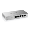 Фото Web Smart L2 коммутатор Zyxel GS1200-5HPv3, 5xGE (4xPoE+), бюджет PoE 68 Вт, настольный, бесшумный