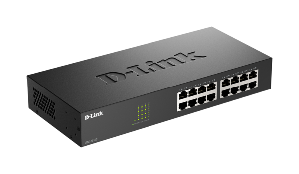 Фото D-Link Неуправляемый коммутатор, 16x100Base-TX, корпус металл