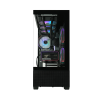 Фото ZALMAN CHRONIX V2, ATX, BLACK, WINDOW, 1xCombo (3.5’’ or 2.5’’), 1x3.5’’HDD, 2x2.5’’SSD, 1xUSB2.0, 1xUSB3.0, 1xUSB Type-C, SIDE 2x120mm ARGB, REAR 1x120mm ARGB