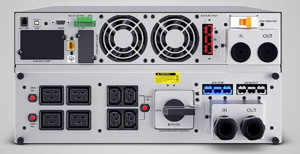 Фото CyberPower OLS10KERT5U Online 10000VA/10000W USB/RS-232/Dry/EPO/SNMP/CloudCard/(4 IEC С13, 4 IEC C19, terminal block)/bat.detect./МВ NEW