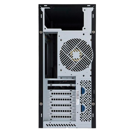 Фото Midi Tower InWin PE689 Black 750W P75F 80plus Gold USB3.0*2+A(HD)+front fan 120mm*1+rear fan 120mm*1+ 2*2SATA+1*1SATA+Intrusion Switch/ holes for SL20” RACKMOUNT