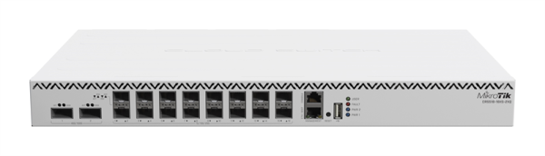 MikroTik Cloud Router Switch 518-16XS-2XQ, 2x 100 Gigabit QSFP28 ports and 16x 25 Gigabit SFP28 ports,4 fans, 2 PSU