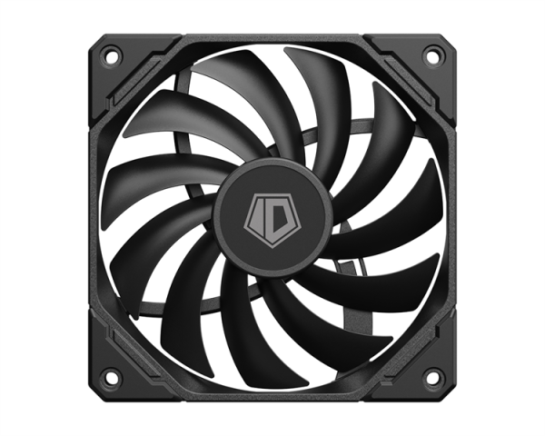 Фото ID-COOLING TF-12015-K 120x120x15мм (40шт./кор, PWM, Low Noise, супер-тонкий, резиновые углы, черный, 500-2200об/мин) BOX