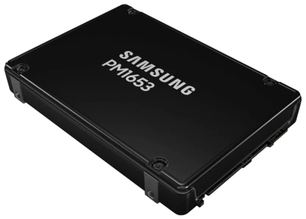 Samsung Enterprise SSD, 2.5"(SFF) 15mm, PM1653, 960GB, SAS 24Gb/s, R4200/W1200Mb/s, IOPS(R4K) 600K/55K, MTBF 2M, 1DWPD/5Y, TBW 1752TB, OEM (repl. MZILT960HBHQ-00007)