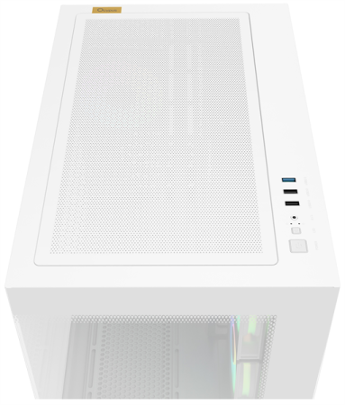 Фото Ocypus Gamma C54 WH ARGB, MATX, USB3.0*1+USB2.0*2, SIDE 2x120mm ARGB, REAR 1x120mm ARGB