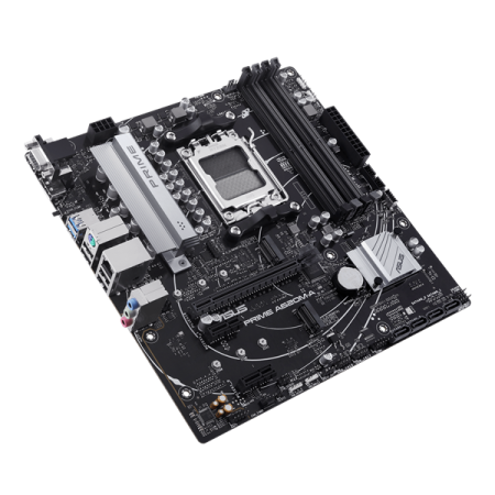 Фото ASUS PRIME A620M-A-CSM, AM5, A620, 4*DDR5, 4*SATA, 2*M.2, 2*USB 3.2, 4*USB 2.0, 2*PCIx16, 2*PCIx1, DP+VGA+HDMI, mATX; 90MB1F10-M0EAYC