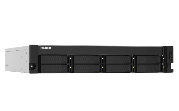 QNAP SMB 2U/8bay QC 1,7GhzCPU/4Gb(upto16Gb)/upto 20HDD with TL-R1200S-RP/SATA(3,5" 2,5")/ 4xUSB3.2/1xExp.slot/2x2,5Gb 2x10Gb(SFP+)/iSCSI/2xPS/no rail(RAIL-B02)/3YW TS-832PXU-RP-4G-EU-RU