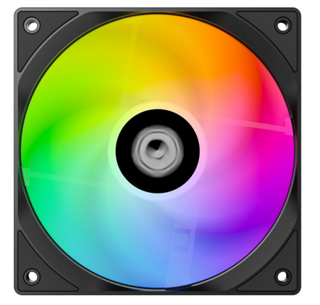 Фото ID-COOLING SE-214-XT V2 ARGB LGA1851/1700/1200/115X/AM5/AM4 (16шт/кор, TDP 200W, PWM, 4 тепл.трубки прямого контакта, FAN 120mm, Addressable RGB LED) RET