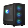 ZALMAN M5, MATX, BLACK, WINDOW, 1xCombo (3.5'' or 2.5''), 1x3.5", 2x2.5", 1xUSB2.0, 1xUSB3.0, 1xUSB Type-C, FRONT 3x120mm ARGB, REAR 1x120mm ARGB