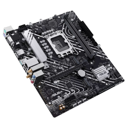 Фото ASUS PRIME H610M-A WIFI, LGA1700, B610, 2*DDR5, 4*SATA, 2*M.2, 2*USB 3.2, 4*USB 2.0, 1*PCIx16, 1*PCIx1, HDMI+DP+D-Sub, mATX; 90MB1G00-M0EAY0