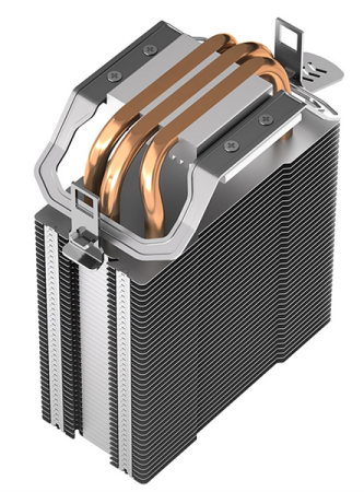 Фото DEEPCOOL AG300 LED LGA1700/1200/115X/AM5/AM4 (36шт/кор, TDP 150Вт, PWM, Multi-Color LED Lighting, Fan 92mm, 3 тепл. Трубки прямого контакта) RET (R-AG300-BKLNMN-G)