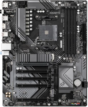 Фото GIGABYTE B550 EAGLE WIFI6, AM4, B550, 4*DDR4, 4*SATA, 2*M.2, 1*USB 3.2, 4*USB 2.0, Type-C, 1*PCIx16, 4*PCIx1, HDMI, mATX