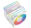 Фото DEEPCOOL AG620 WH ARGB V2 LGA20XX/1700/1200/115X/AM5/AM4 (9шт/кор, TDP 260W, PWM, ARGB DUAL Fan 120mm, 6 тепл. трубок, белый) RET (R-AG620-WHAMMN-GJD)