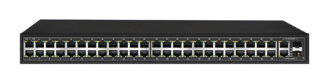 Фото OSNOVO SW-64822(700W) PoE коммутатор Fast Ethernet на 48 x RJ45 + 2 x GE Combo uplink портов. Порты: 4 x FE (10/100Base-T) с PoE (до 60W, A+B) + 44 x FE (10/100Base-T) с PoE (до 30W), 2 x GE Combo Upl