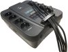 Фото Powercom Back-UPS SPIDER, Line-Interactive, LCD, AVR, 900VA/540W, 8xSchuko outlets (4 surge & 4 batt), USB, black (1456263)