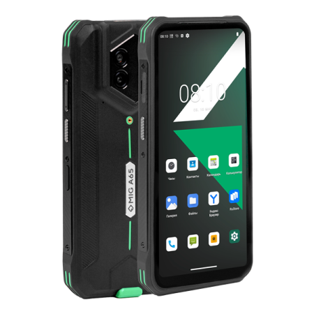 Фото MIG A65, MT6789 2,2 Ghz, 8Gb/128Gb, 1612*720 LCD, 32MP/48MP, 4G LTE, Android 14 без GMS, Wi-Fi 2.4GHz/5GHz, Bluetooth 5.1 BLE, NFC, кабель USB Type-C, блок питания USB