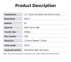 Фото Netac WH11 2.5 SATA to USB3.0 External HDD/SSD Case, Slide Transparent Cover, with USB3.0 A to B cable