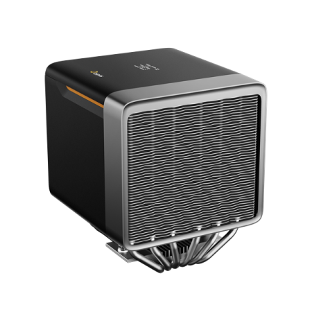 Фото Ocypus Delta A62 EX BK Digital, 2x120mm ARGB FAN, Top Display Panel, 6 HEAT PIPES, 4-PIN PWM, 600-1800 RPM, 31DBA, HYDRO BEARING, LGA115X/1200/1700/18XX, AM4/AM5