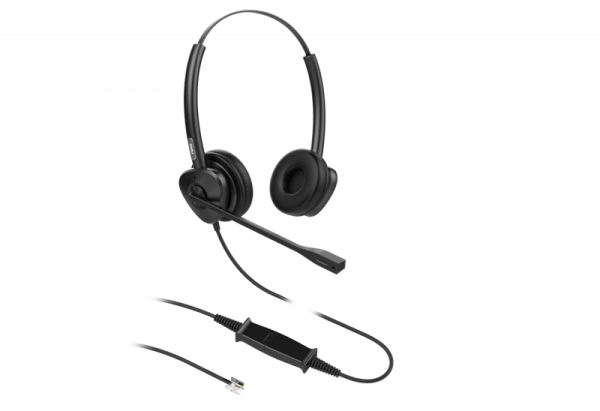 Fanvil HT302 Fanvil Гарнитура RJ9, кож.зам., HD Audio, складной микрофон, 1,8м., 95г.