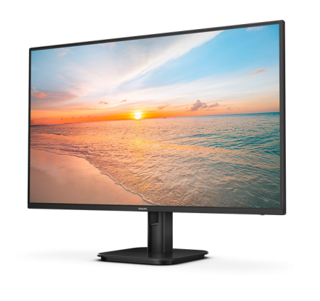 Фото 27" Philips 27E1N2100A 1920x1080, WLED, 16:9, IPS, 300cd, 4ms, 1500:1, 178/178, VGA, HDMI, 120Hz, Speakers, Tilt, Internal, VESA, Black, 3y