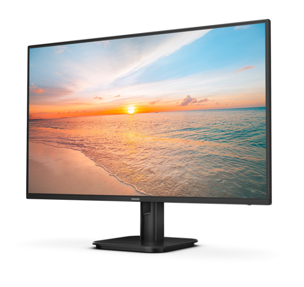 Фото 27" Philips 27E1N2100A 1920x1080, WLED, 16:9, IPS, 300cd, 4ms, 1500:1, 178/178, VGA, HDMI, 120Hz, Speakers, Tilt, Internal, VESA, Black, 3y