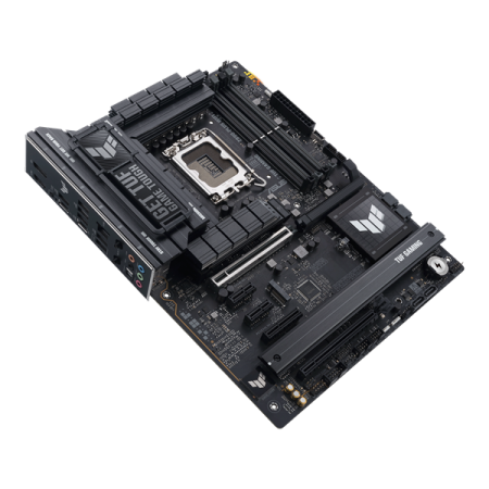 Фото ASUS TUF GAMING Z890-PLUS WIFI, LGA1851, Z890, 4*DDR5, 4*SATA, 4*M.2, 6*USB 3.2, Type-C, 2*PCIx16, 1*PCIx4, 2*PCIx1, Thunderbolt™ 4, HDMI+DP, ATX; 90MB1IQ0-M0EAY0