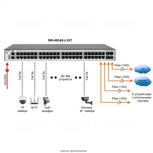 Фото OSNOVO SW-48G4X-L3ST