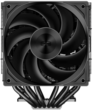 Фото PCCooler RZ620 BK, 2x120mm FAN, 6 HEAT PIPES, 4-PIN PWM, 500-2200 RPM, 32 DBA, FDB BEARING, LGA 1851/1700/1200/115X, AMD AM5/AM4